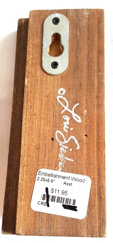 Quaint 4" Handmade Wooden Accent Signed