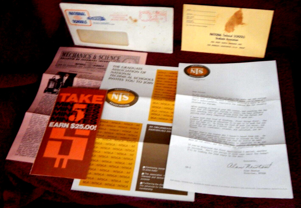 Vintage National Technical Schools Graduate Association Application Packet