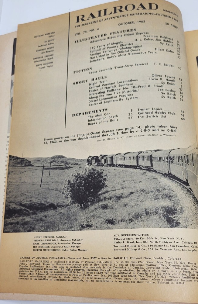 Railroad Magazine October 1962
