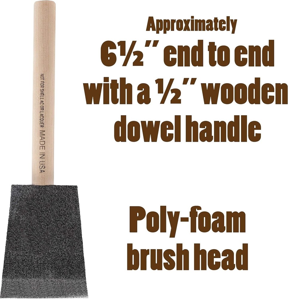 1" FOAM BRUSHES KIT 24pc