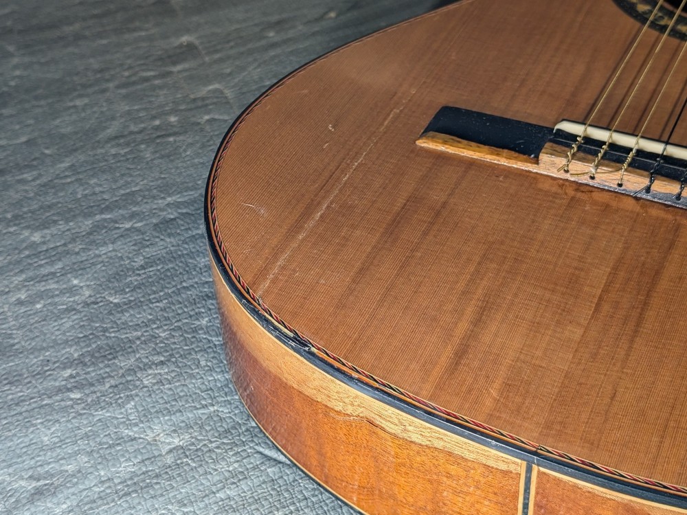 Damaged Cedar Guitar, Thin Box, See Pictures and Read Description