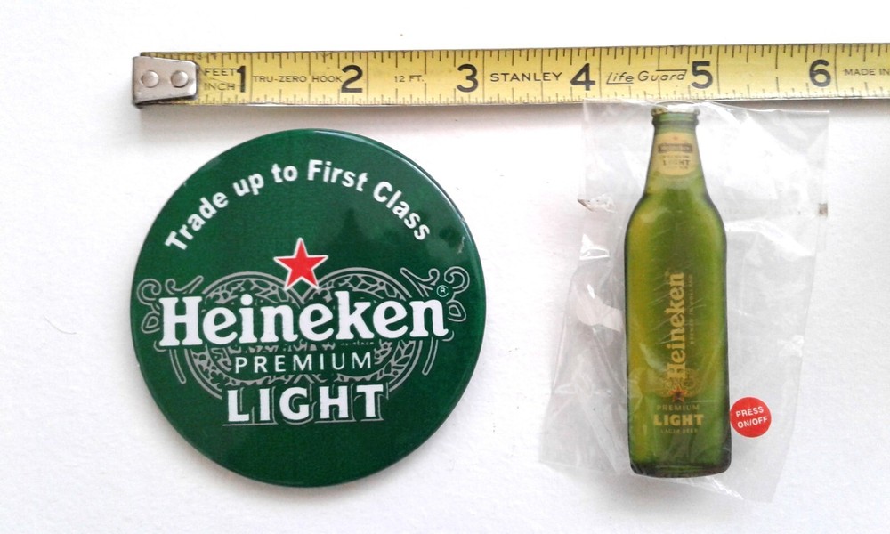 (2) HEINEKEN PREMIUM LIGHT PINS