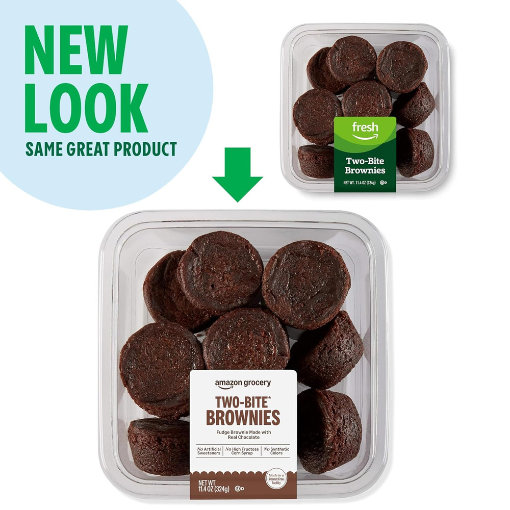 , Two Bite Brownies, 11.4 Oz, Frozen