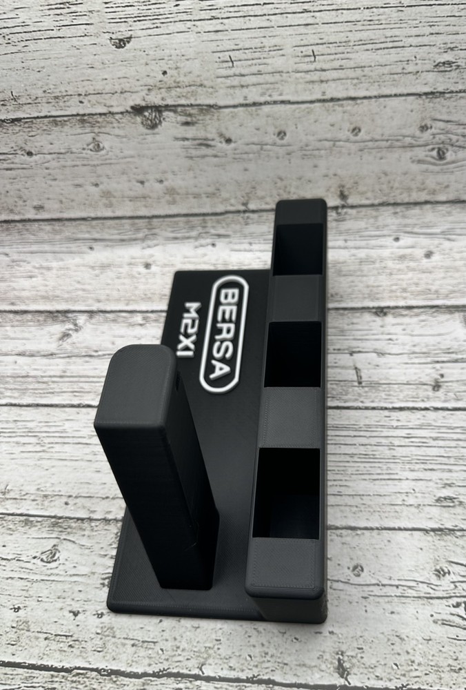 Custom Polymer Display Stand for Bersa M2XI – 3‑Mag Holders