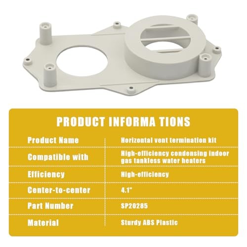 SP20285 Horizontal Vent Termination Kit With Screws for Tankless Gas Water