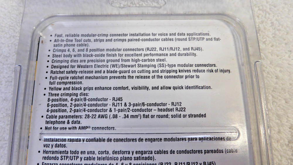 Klein Tools Ratcheting Modular Crimper Stripper VDV226-011-SEN Network Cabling
