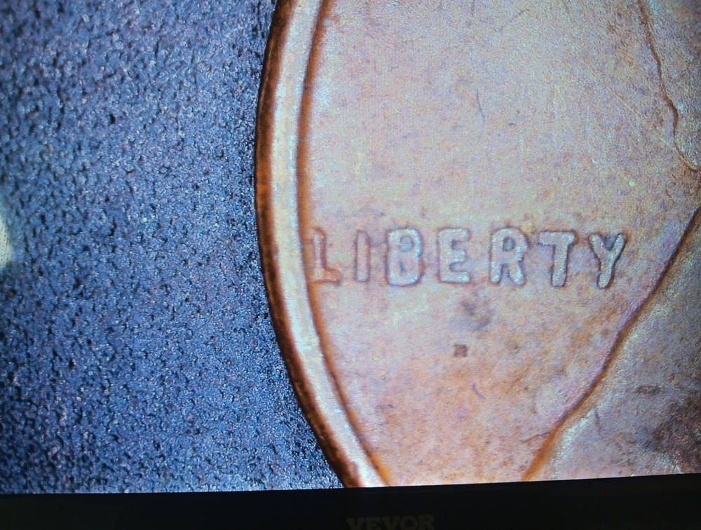 1957-D Lincoln Wheat Cent Die Chip Error On B And 9
