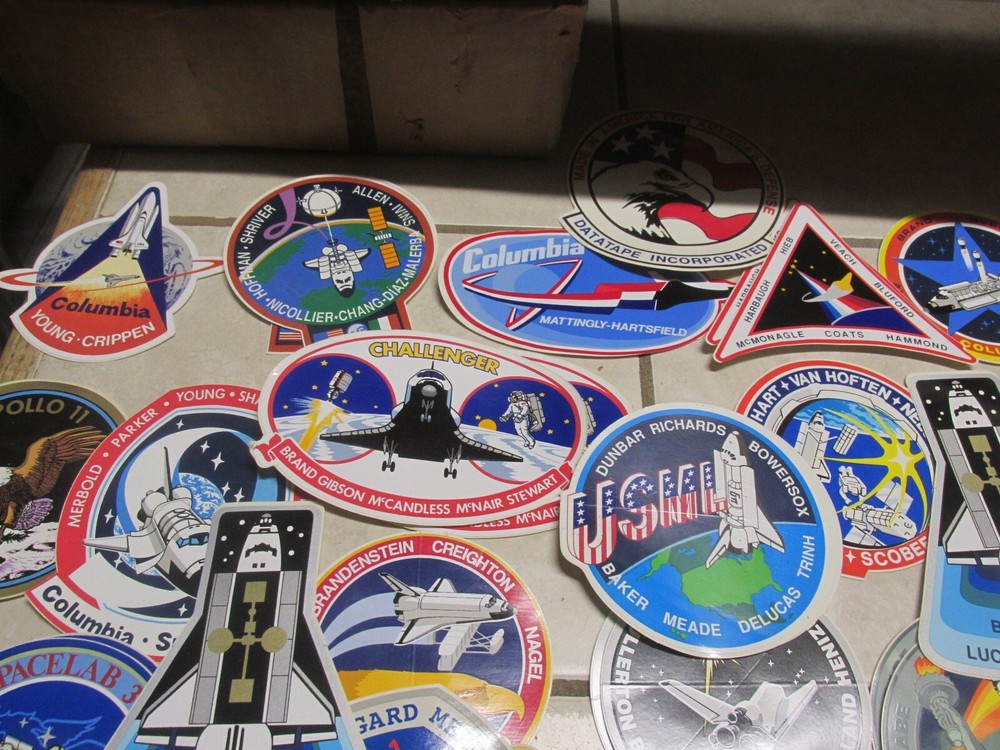 NICE MIXED LOT OF 79 Space Shuttle Decals