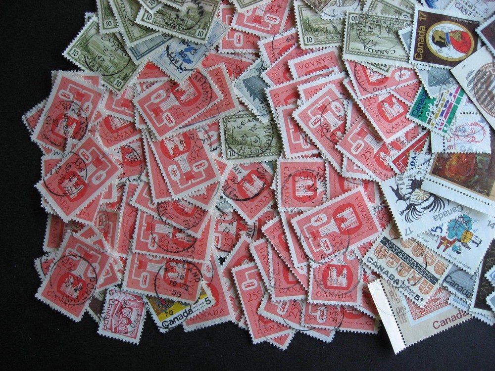 CANADA 300 Ontario cancels (mostly CDS) mixture (duplicates,mixed cond)