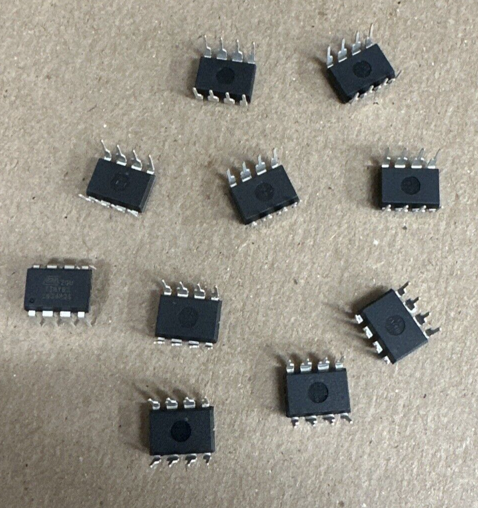 (10) ATTINY85-20PU Microchip Microcontroller IC MCU MicroChips