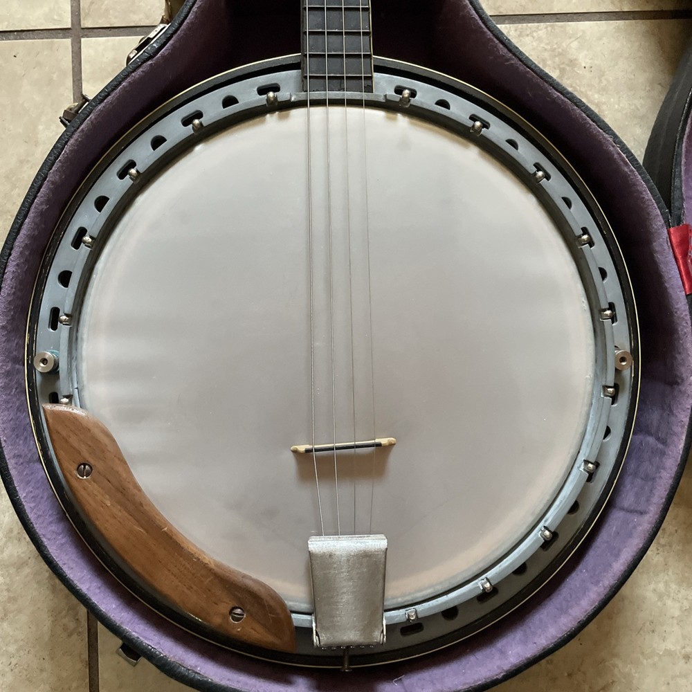 Vintage KAY 4 String Banjo With Case