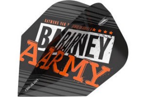 Target Barney Army Black Dart Flights