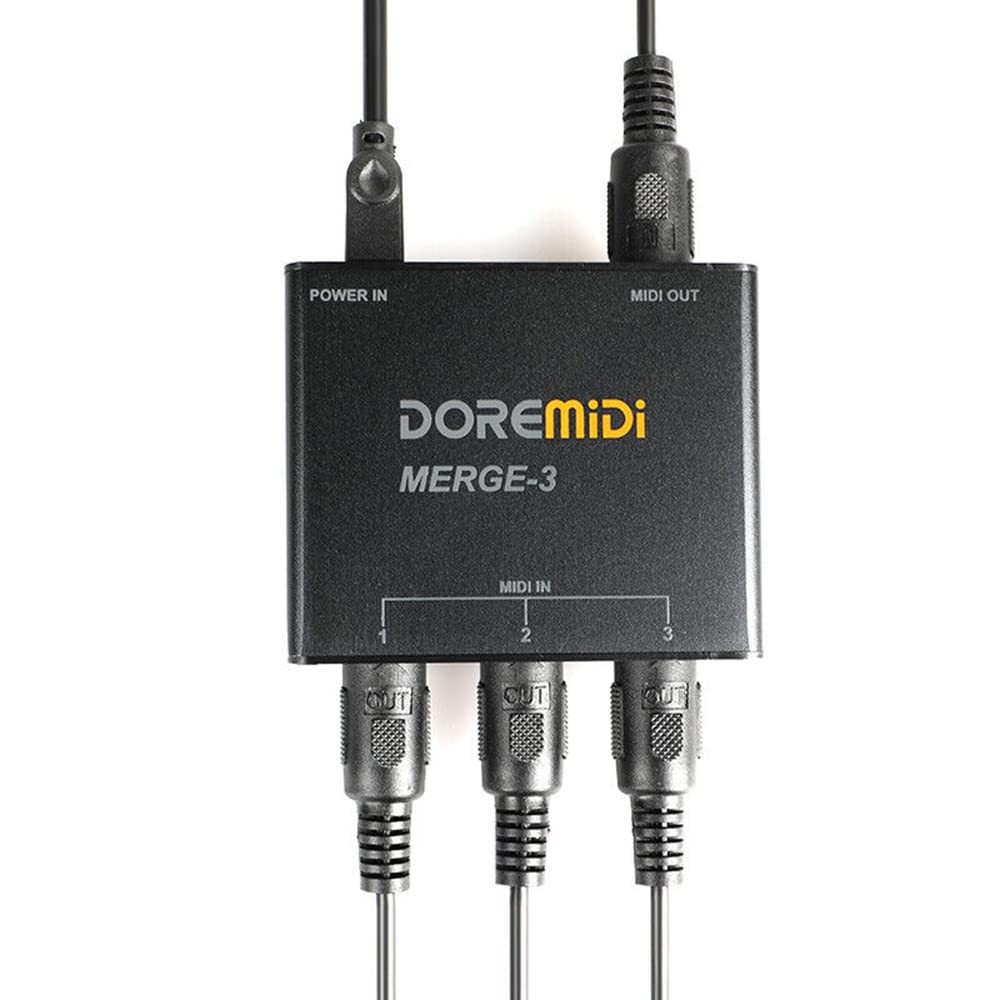 MIDI Merger-3 Input 2 Output Support USB Power MERGE-3