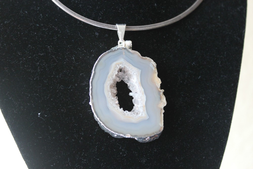 Geode Slab Pendant from Brazil R246