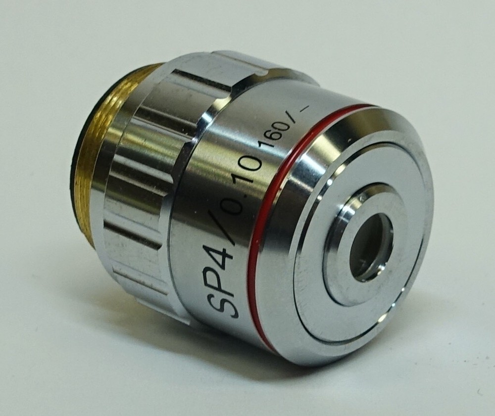 SP4 4X/0.10 160/- Microscope Objective; NEW