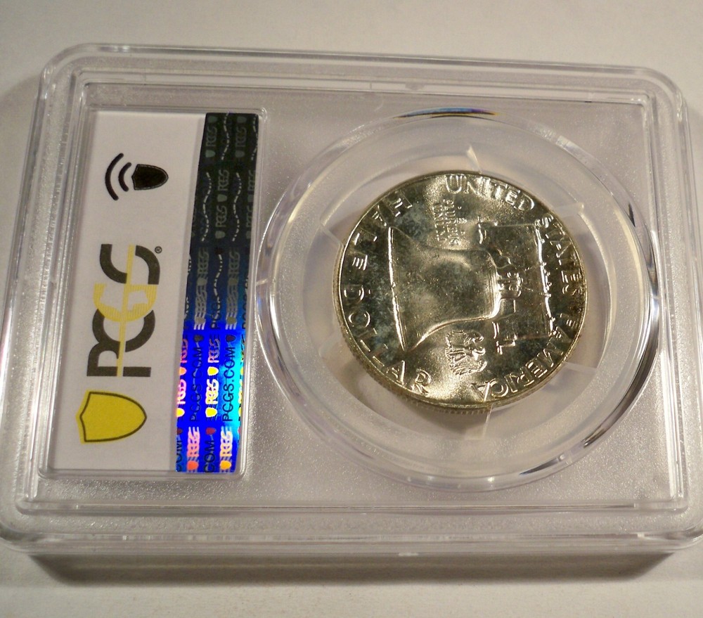 1962 50c PCGS MS65 FRANKLIN HALF SILVER VERY WHITE MS 65