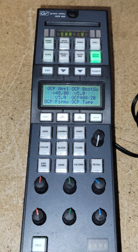 Grass Valley OCP-400 LDK 4640/10 Remote Control Panel