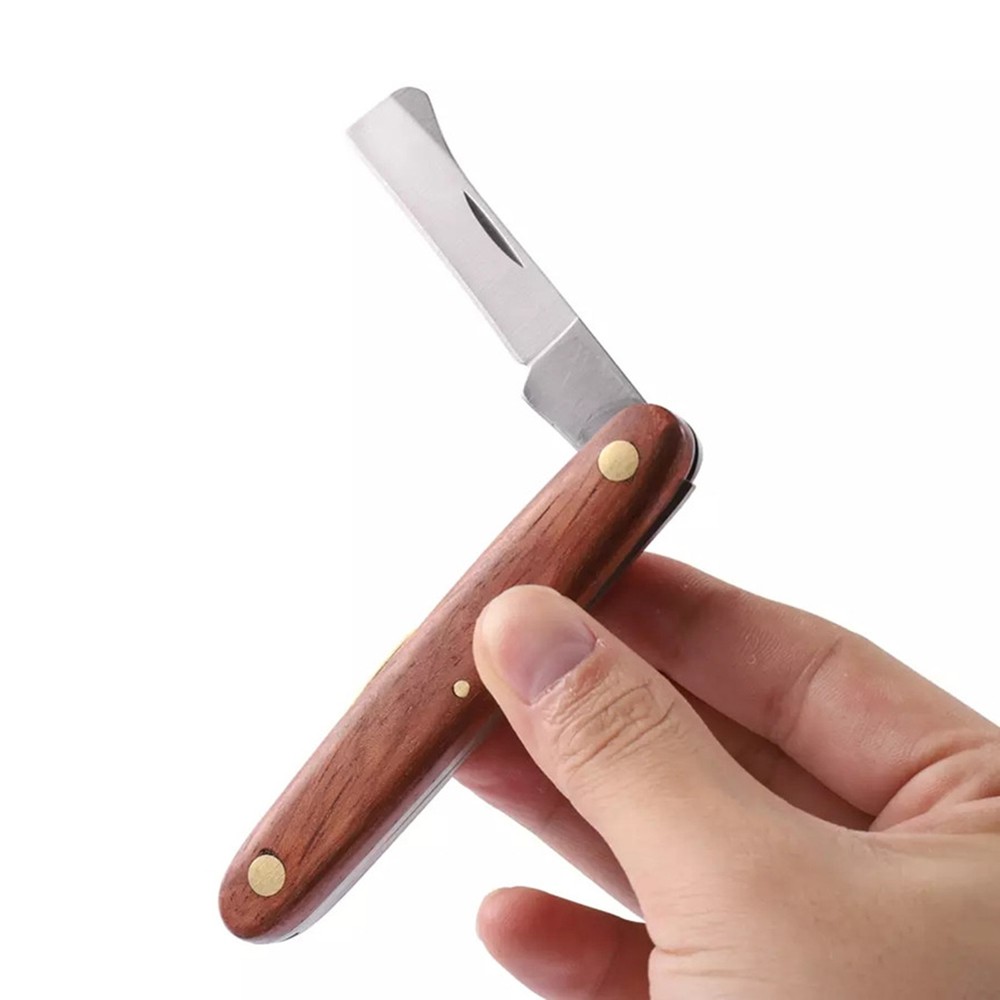 Gardening Tool Grafting Tool Wood Handle Budding Grafting Knife