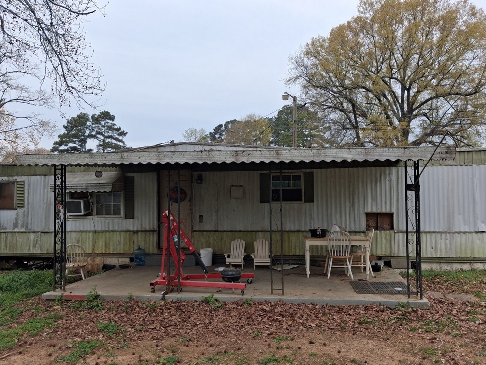 Front porch awning cover.