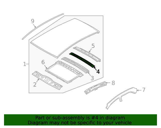 Genuine GM Rear Bow 96534354