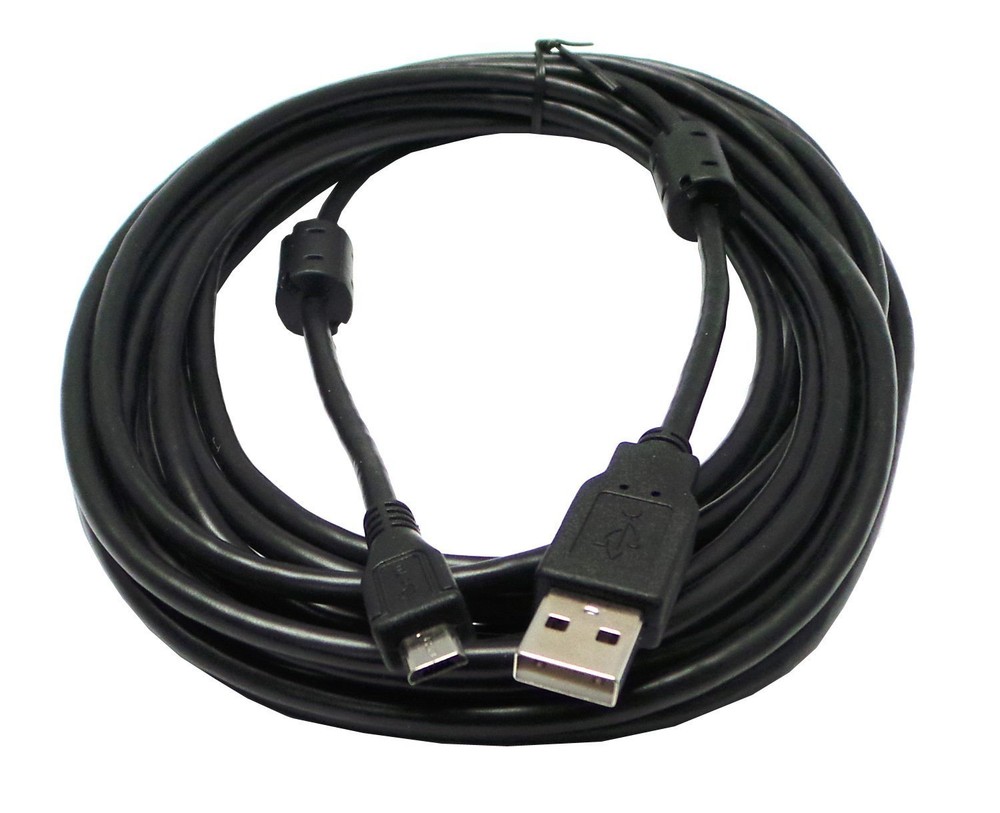 25ft (8m) Long Charging Cable USB Power Charge Cord for Xbox One Controller NEW