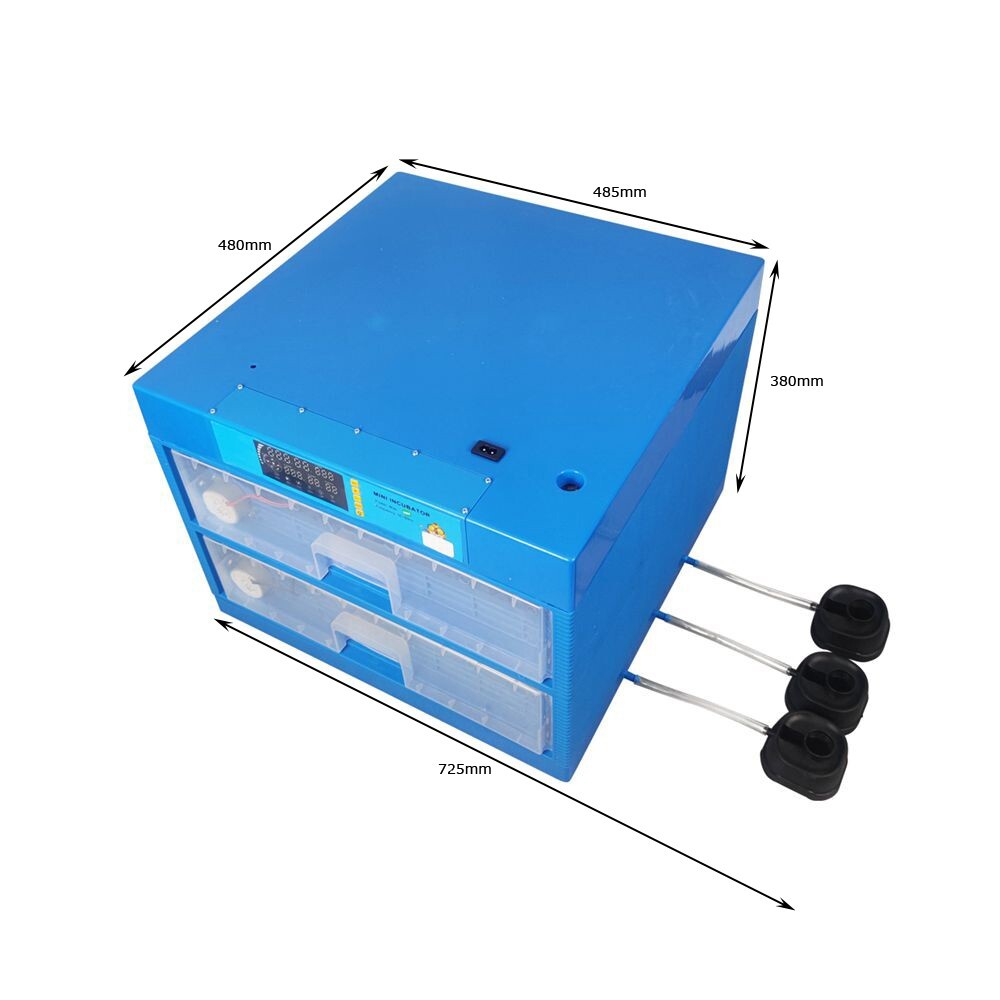 128 Eggs Automatic Egg Bird Incubator Double Drawer Poultry Hatcher Breeder 110V