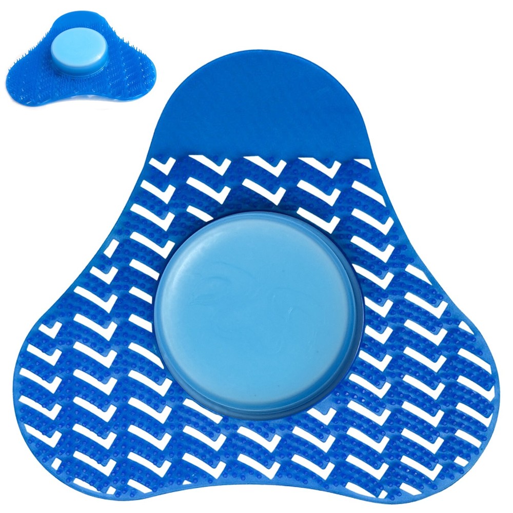 Premium Urinal Screen Deodorizer with Urinal Cakes Ocean Blue Scent - 3 Pack