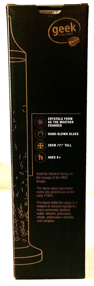 Fitzroy Storm Glass 11" Heebie Jeebies New In Box