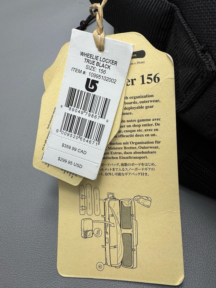 Burton Working Stiff + Burton Wheelie Locker Bag - BUNDLE