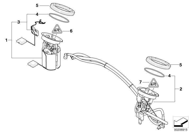 BMW E81 Rubber Seal Genuine 16116763860