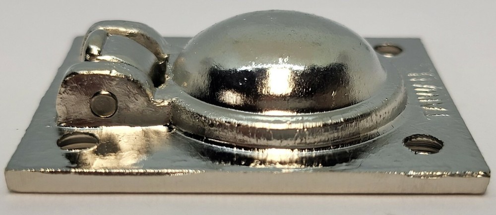 Solid Brass Flush Ring Pull modern hidden knob handle nickel mid century modern