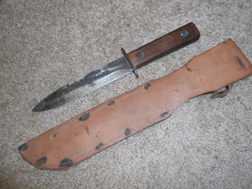 WW2 WWII U.S. Made Knife Fixed Blade Combat Dagger