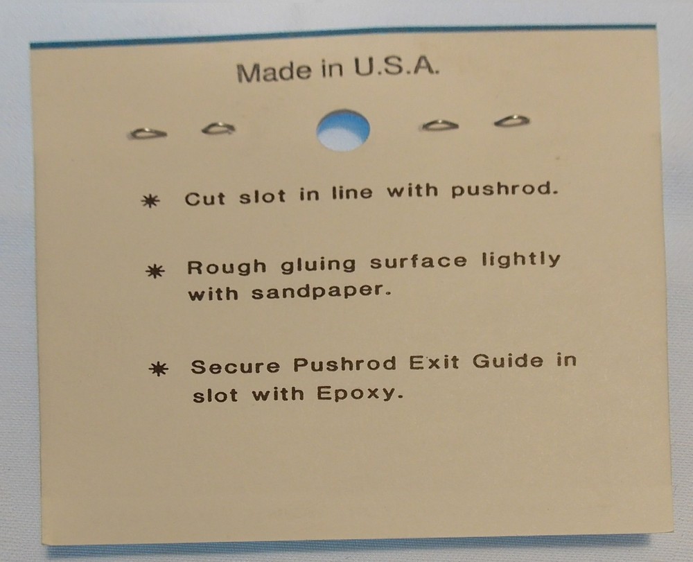 KLETT push rod pushrod exit guide PEG-2 371
