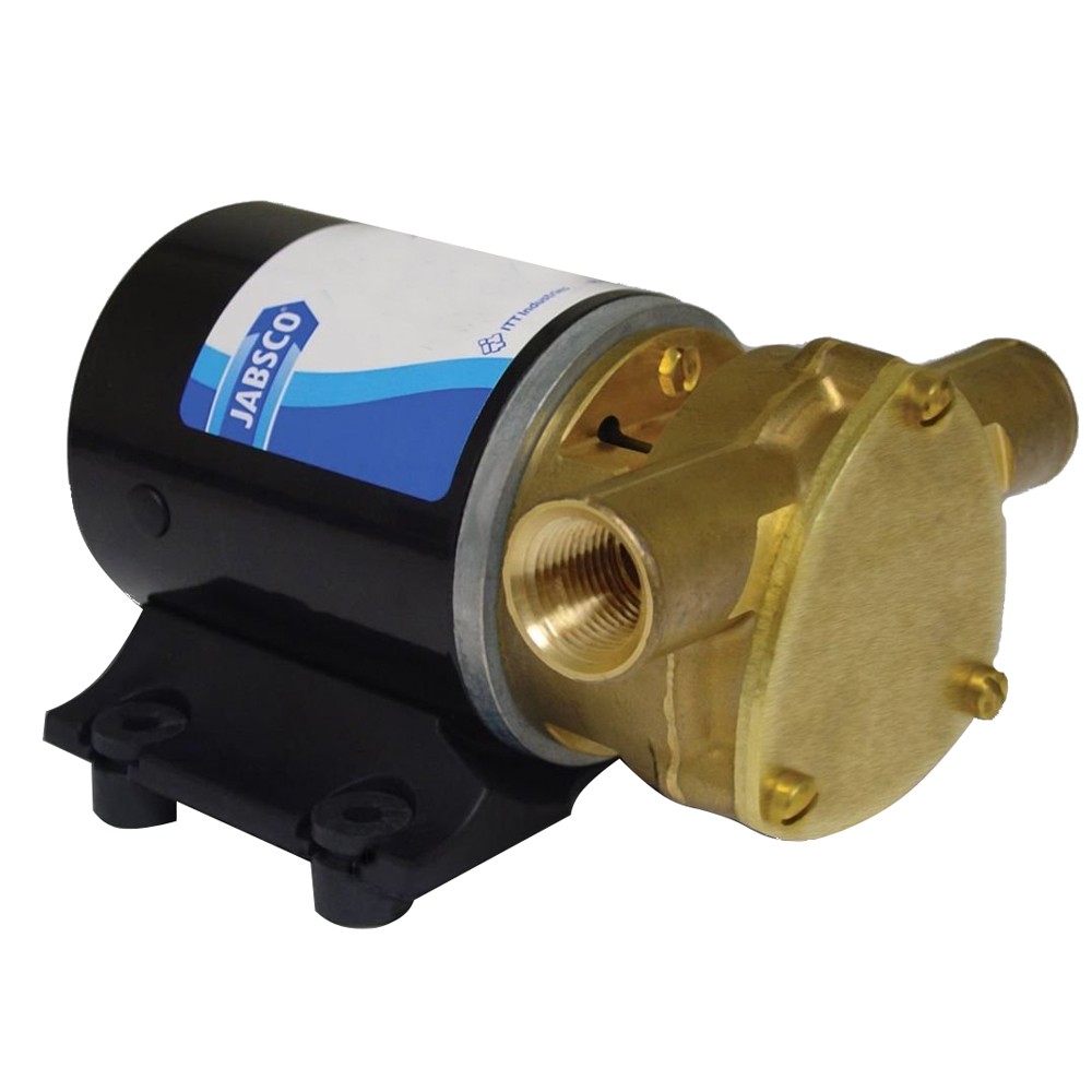 Jabsco Ballast Pump, 12V DC, 9 GPM, Run Dry Impeller