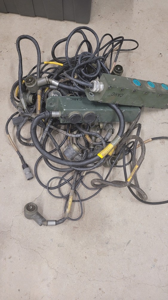 SINCGARS LS 671 Speaker Intercom Cable Splitter Rare LOT