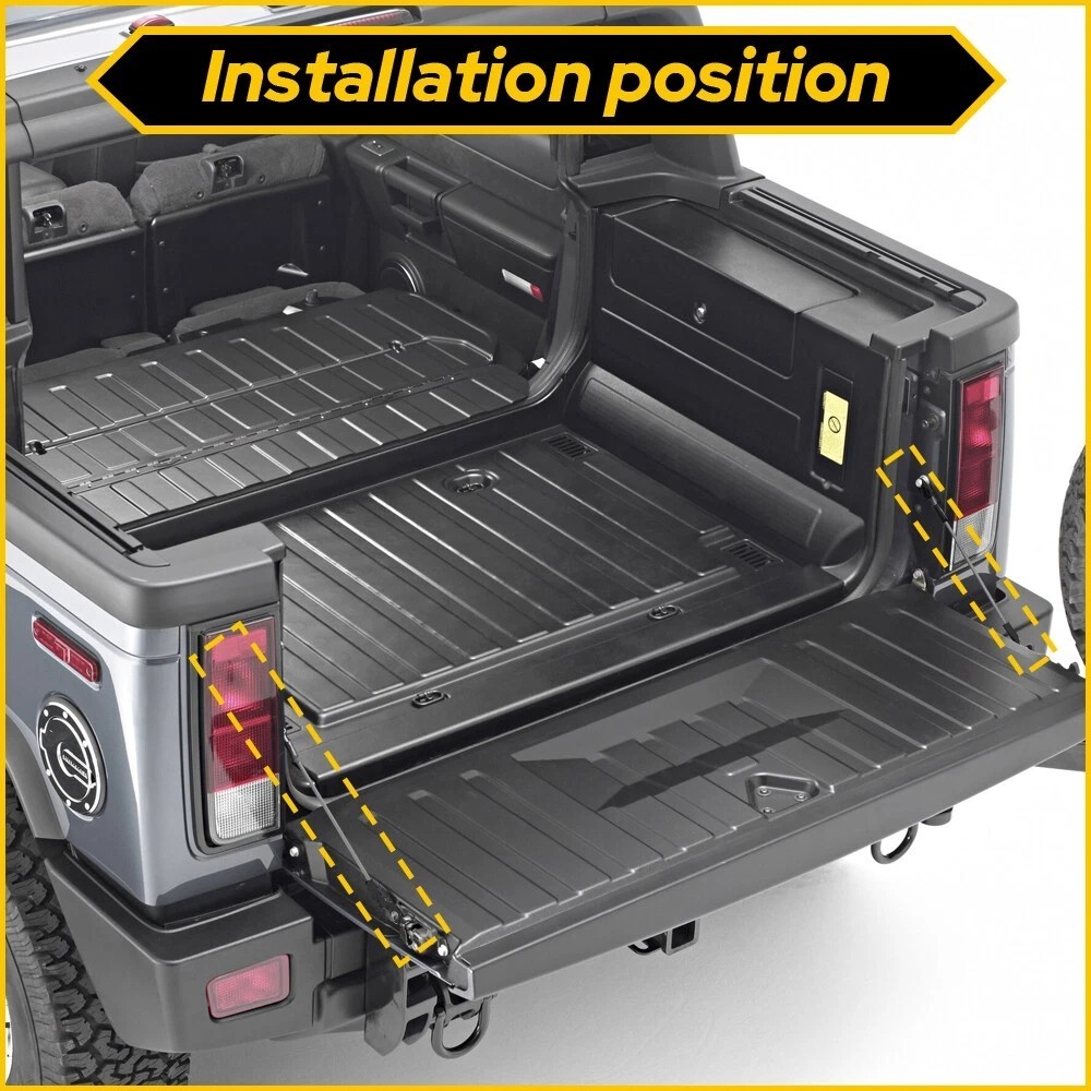 For 99-06 Chevrolet Silverado Pair Tailgate Tail Gate Rear Support Cable Strap