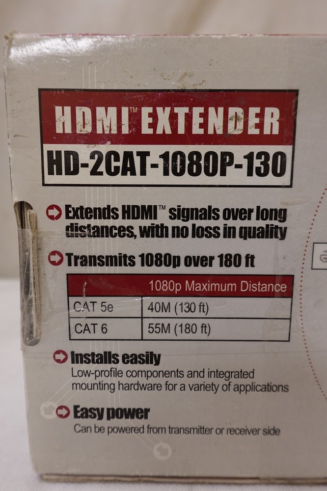 BINARY HD-2CAT-1080P-130 HDMI Extender Transmitter And Receiver Power Supply