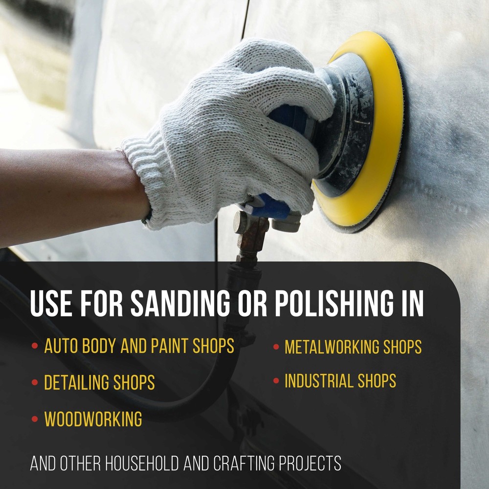 5" Hook & Loop DA Sander Backing Plate Pad, 14mm Medium Profile Edge, Sanding