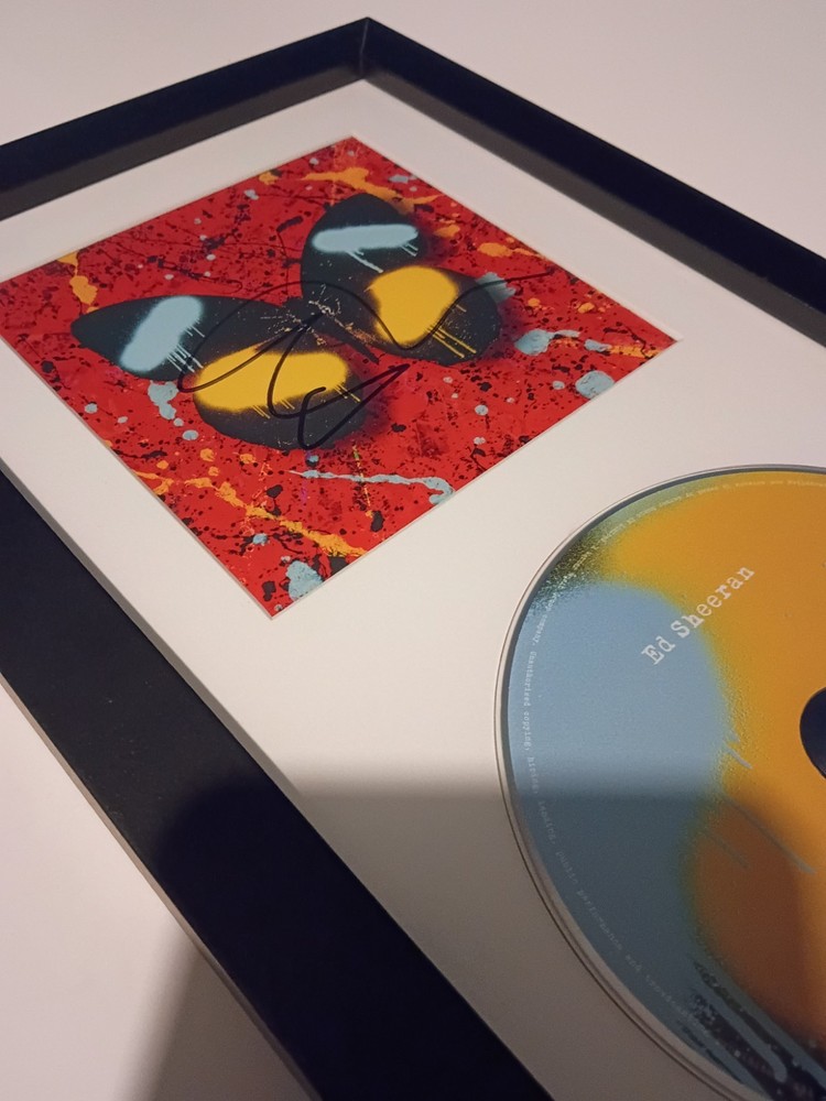 Ed Sheeran Overpass Graffiti Signed CD Exclusive Studio Framed
