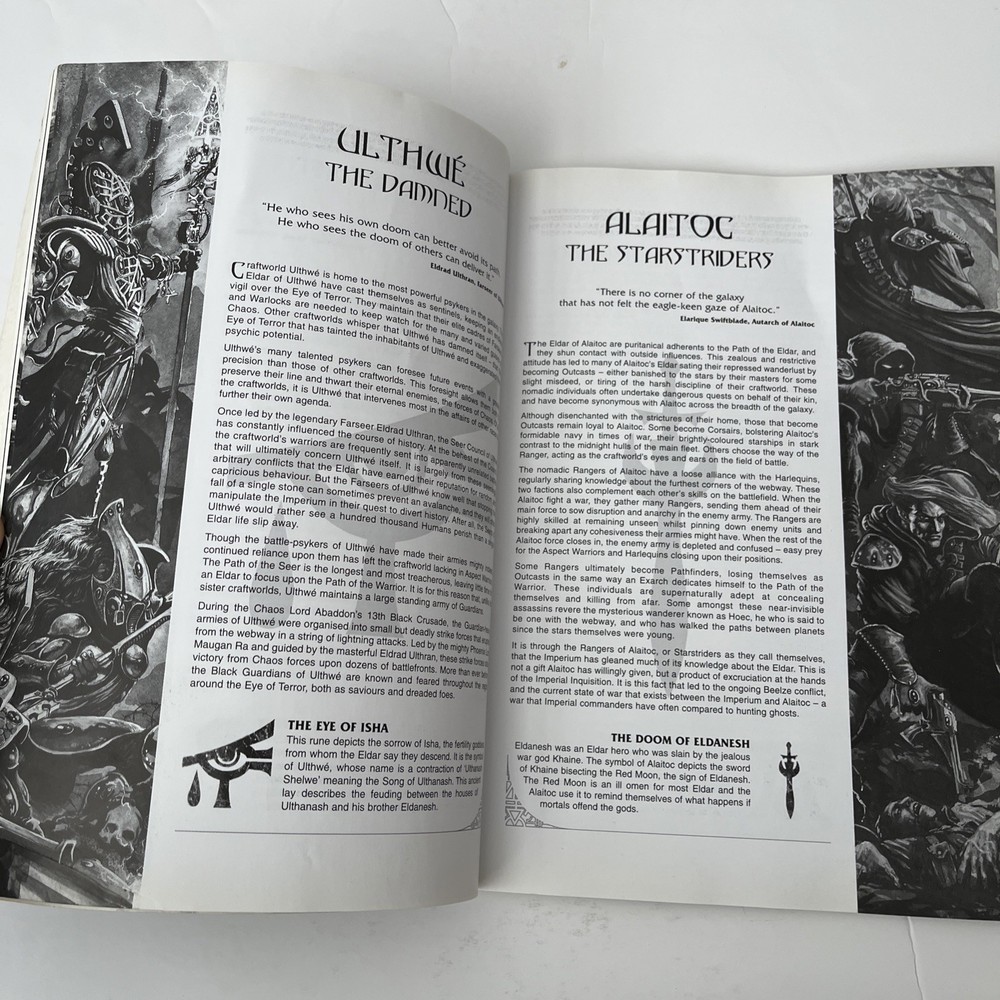 Warhammer 40,000 Eldar Codex 4th Edition 2006 Rulebook Games Workshop Army Book