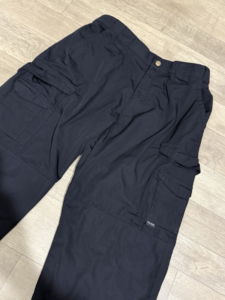 TRU SPEC Mens Regular Work Pants Black Size 34