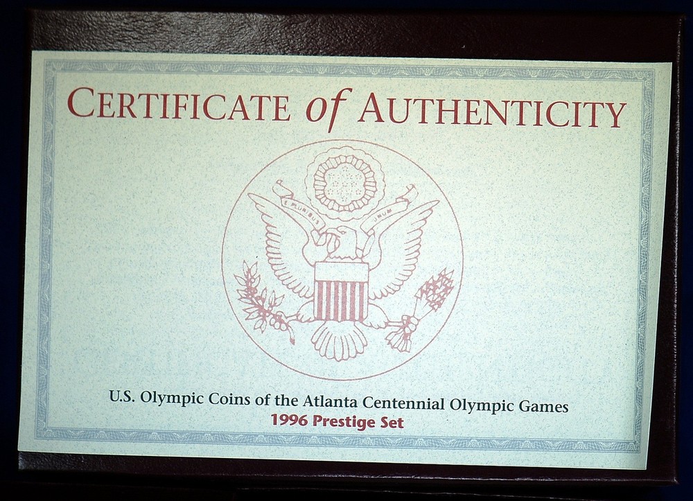 1996 PRESTIGE Proof Set. U.S. Mint Made. Complete & Original. With Box