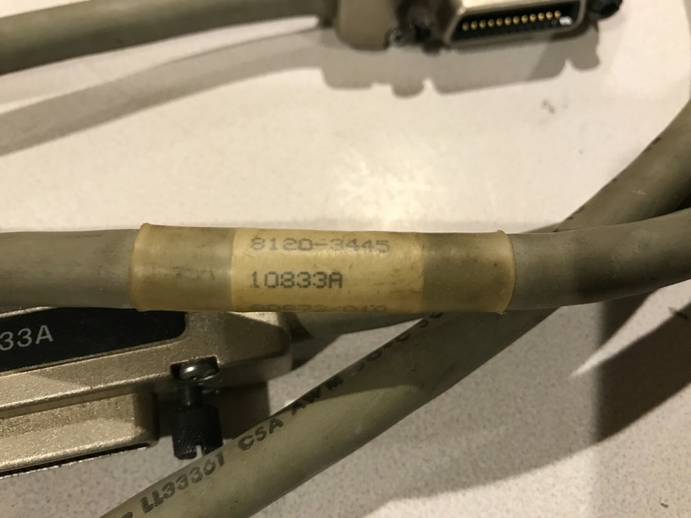 (2) HP 10833A GPIB Cable 8120-3445 1 Meter - Hewlett Packard