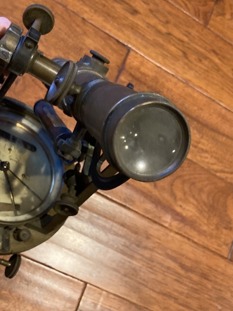 WWI US Navy Navigational Theodolite, Pauth Co. Washington, DC Solid Brass