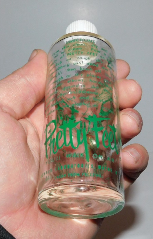 NEAT VINTAGE PRETTY FEET EMPTY BOTTLE