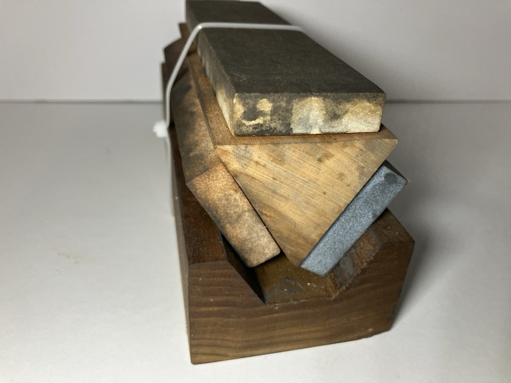 Vintage Knife Sharpening Stones Set