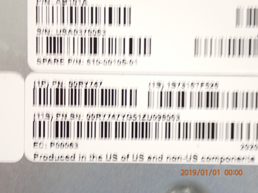 IBM 00RY747 1U 17.3" LCD Video Graphics Array USB KEYBD KVM CONSOLE DISPLAY