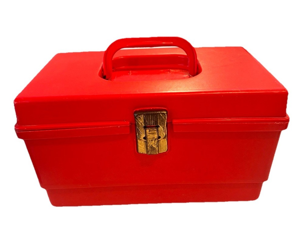 Vintage Wilson Wil-Hold Sewing Red Box Medium Size Plastic