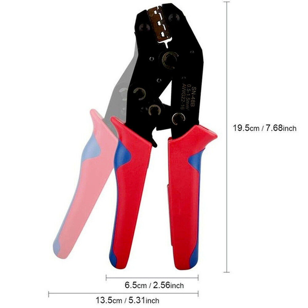 Ratchet Crimping Tool Insulation Electrical Terminal Crimper Plier SN-48B