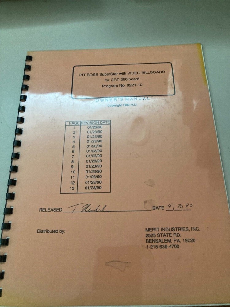 Pit Boss SuperStar Touch Screen Game Manual